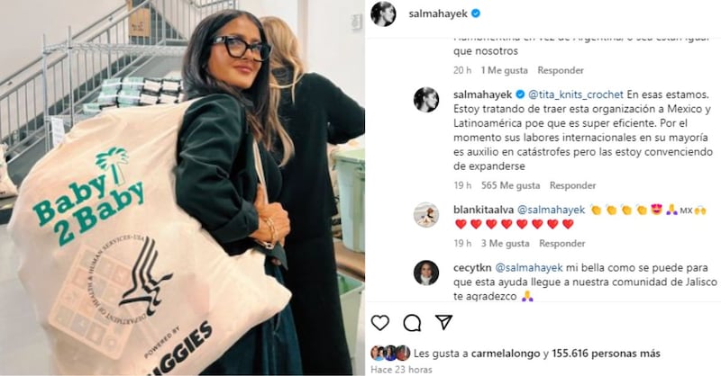 Salma Hayek muestra su altruismo y gran corazón pero le recriminan por este motivo y así se defendió